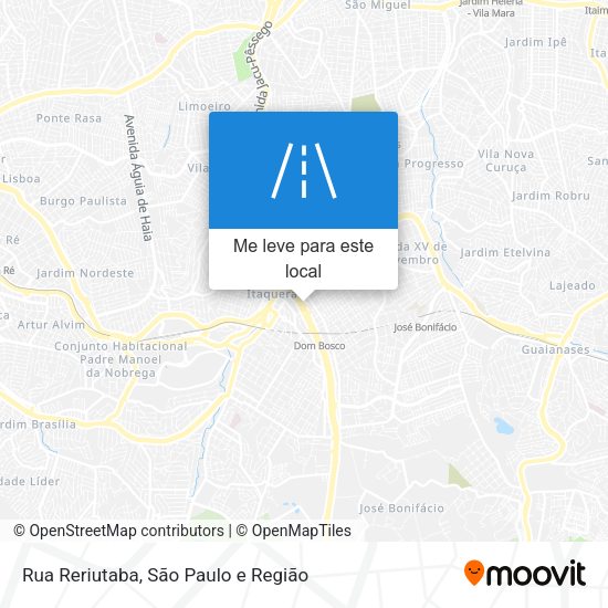 Rua Reriutaba mapa