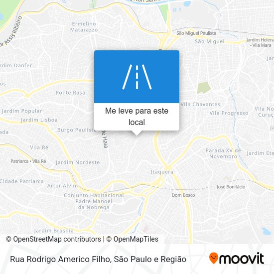 Rua Rodrigo Americo Filho mapa