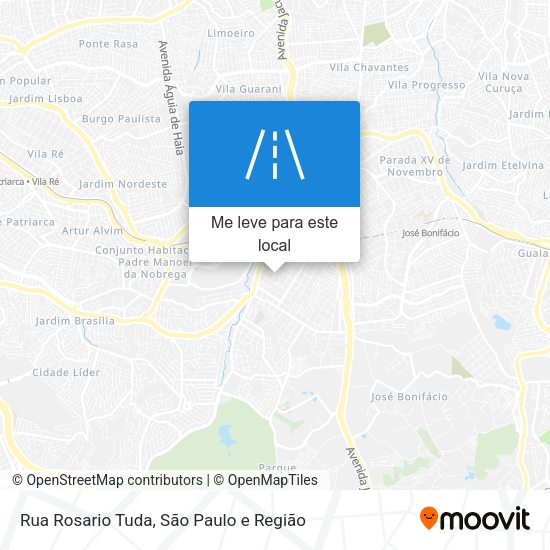 Rua Rosario Tuda mapa