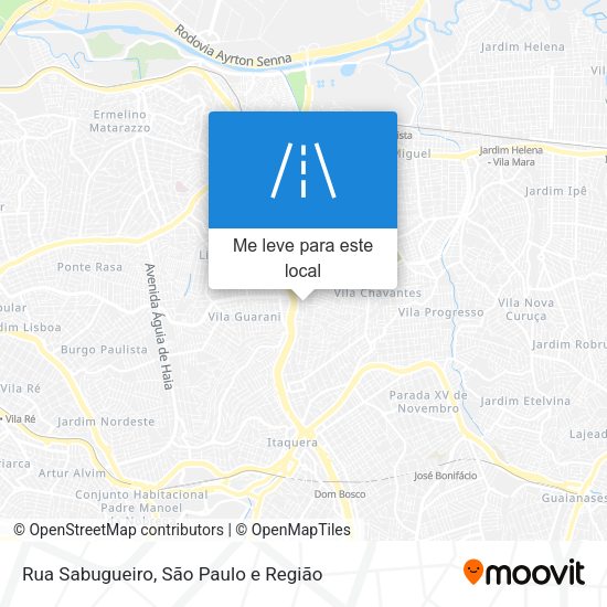 Rua Sabugueiro mapa
