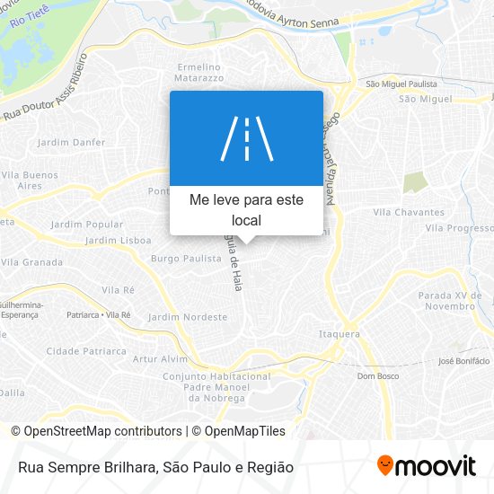 Rua Sempre Brilhara mapa