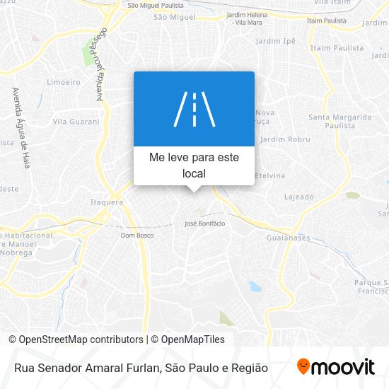 Rua Senador Amaral Furlan mapa