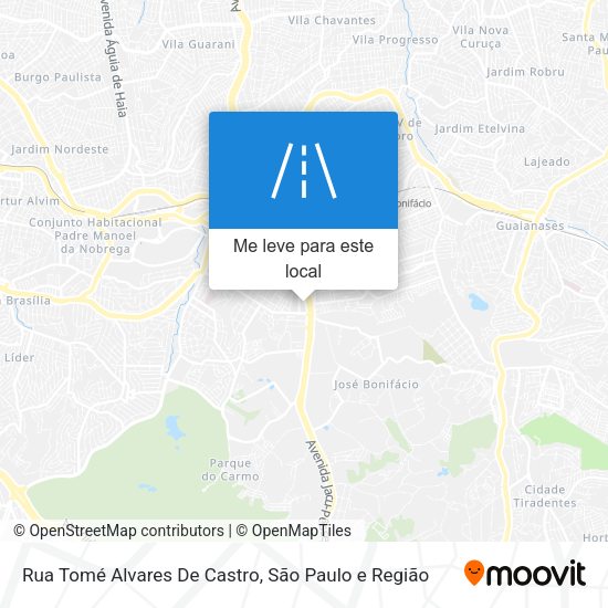 Rua Tomé Alvares De Castro mapa