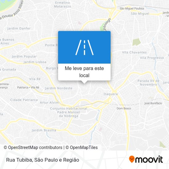 Rua Tubiba mapa