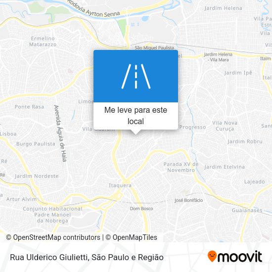 Rua Ulderico Giulietti mapa