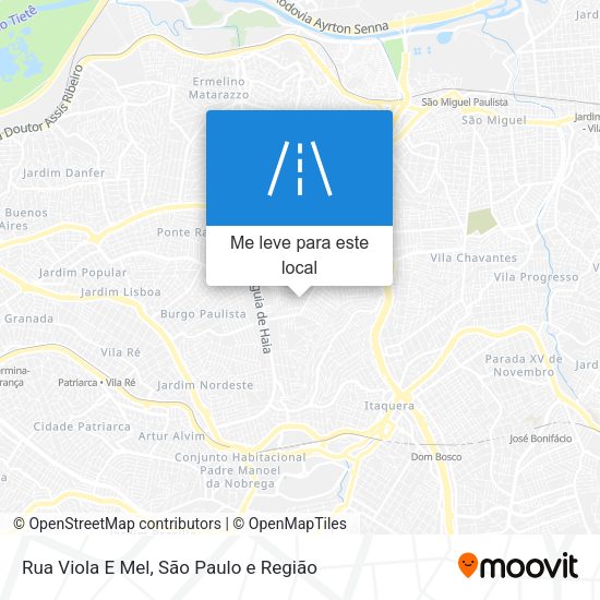 Rua Viola E Mel mapa