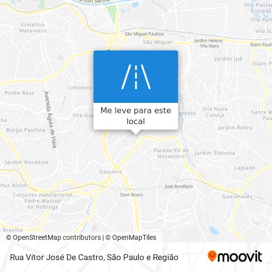 Rua Vítor José De Castro mapa