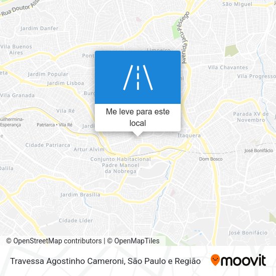 Travessa Agostinho Cameroni mapa