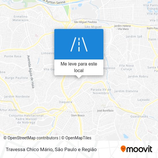 Travessa Chico Mário mapa