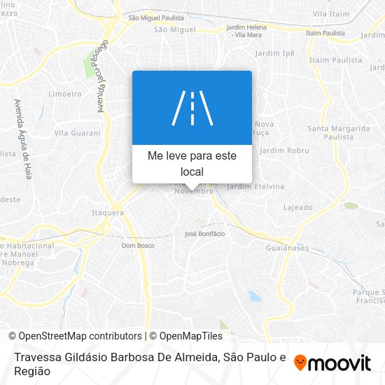 Travessa Gildásio Barbosa De Almeida mapa