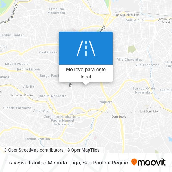 Travessa Iranildo Miranda Lago mapa