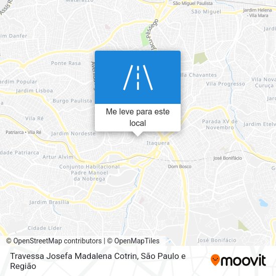 Travessa Josefa Madalena Cotrin mapa