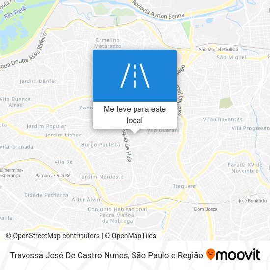Travessa José De Castro Nunes mapa