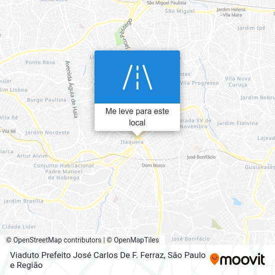 Viaduto Prefeito José Carlos De F. Ferraz mapa