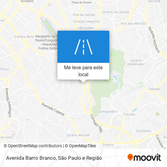 Avenida Barro Branco mapa