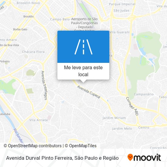 Avenida Durval Pinto Ferreira mapa