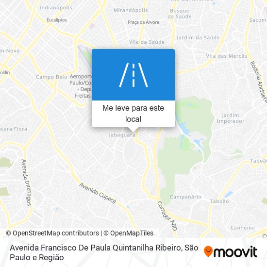 Avenida Francisco De Paula Quintanilha Ribeiro mapa