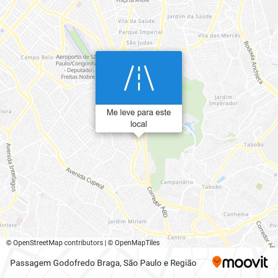 Passagem Godofredo Braga mapa