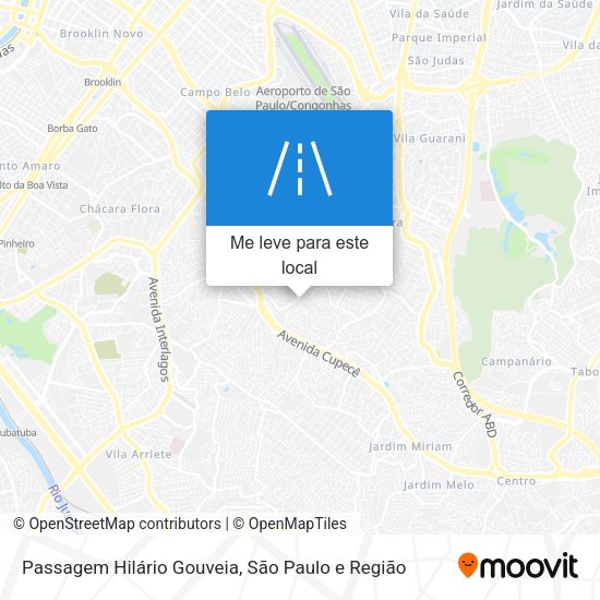 Passagem Hilário Gouveia mapa