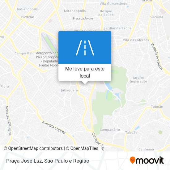 Praça José Luz mapa