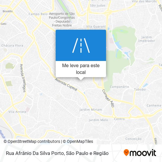 Rua Afrânio Da Silva Porto mapa