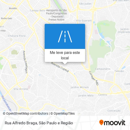 Rua Alfredo Braga mapa