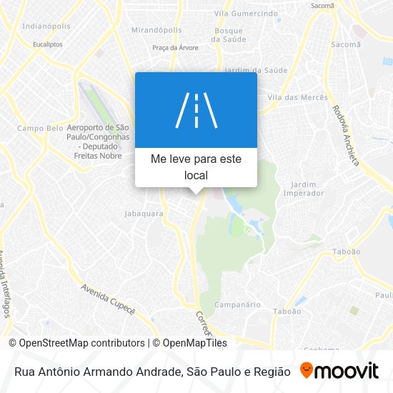 Rua Antônio Armando Andrade mapa