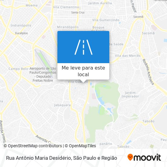 Rua Antônio Maria Desidério mapa