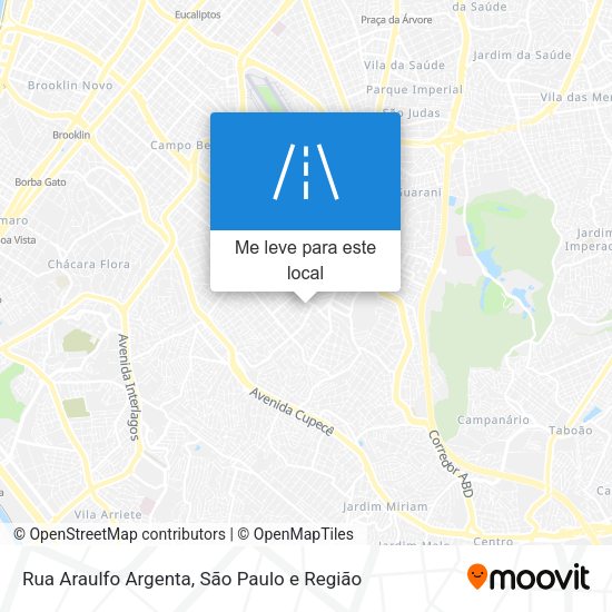 Rua Araulfo Argenta mapa