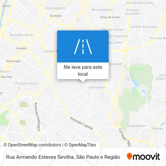 Rua Armando Esteves Sevilha mapa