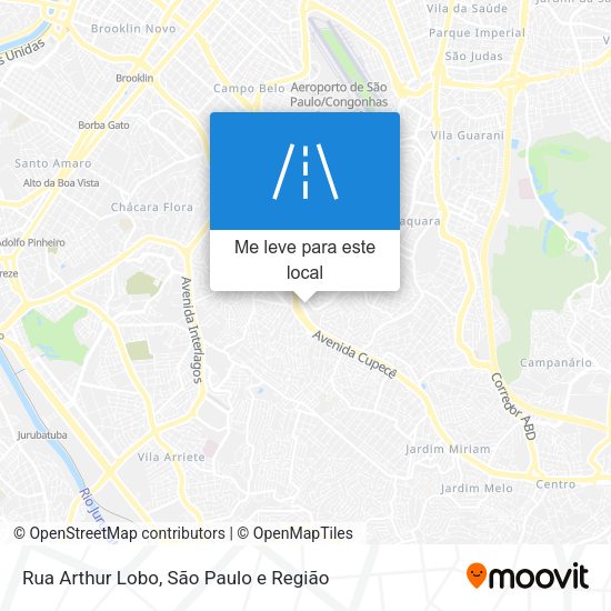 Rua Arthur Lobo mapa