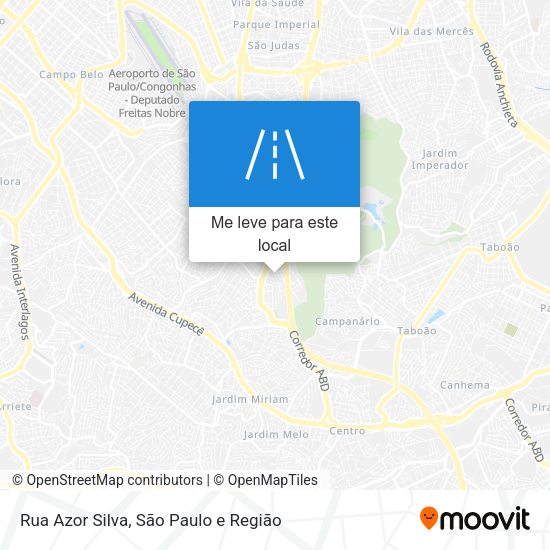 Rua Azor Silva mapa