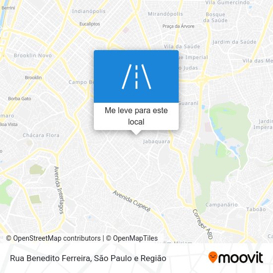 Rua Benedito Ferreira mapa