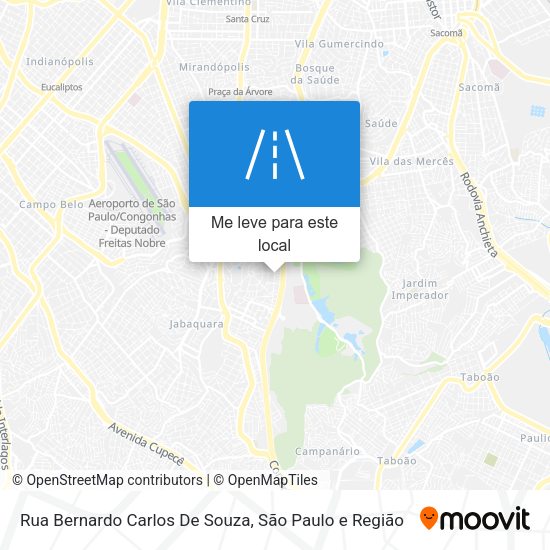 Rua Bernardo Carlos De Souza mapa