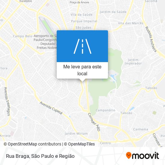 Rua Braga mapa