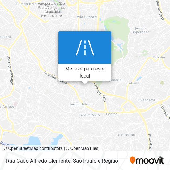 Rua Cabo Alfredo Clemente mapa