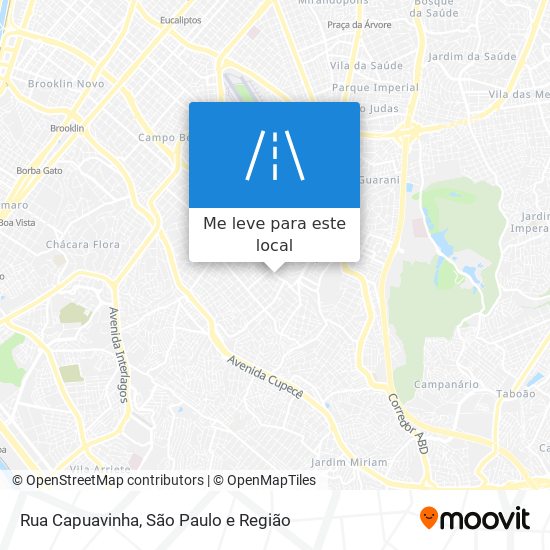 Rua Capuavinha mapa