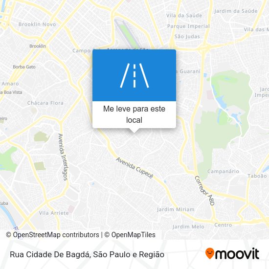 Rua Cidade De Bagdá mapa