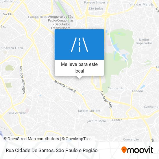 Rua Cidade De Santos mapa