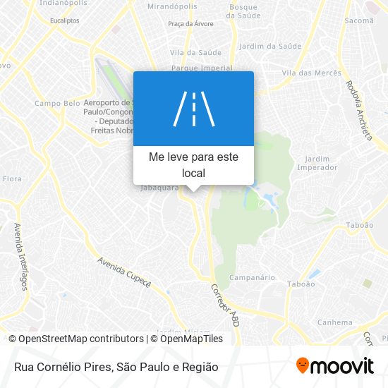 Rua Cornélio Pires mapa