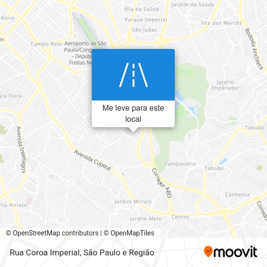 Rua Coroa Imperial mapa