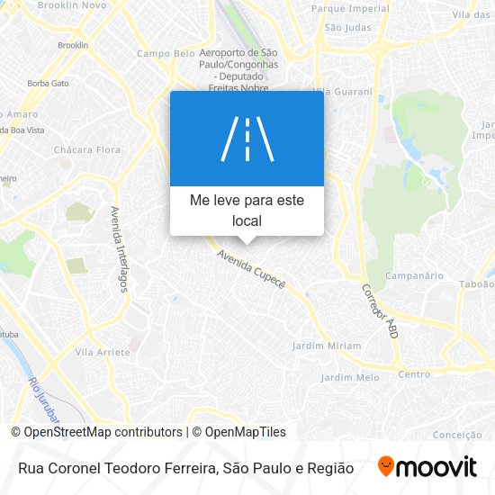 Rua Coronel Teodoro Ferreira mapa