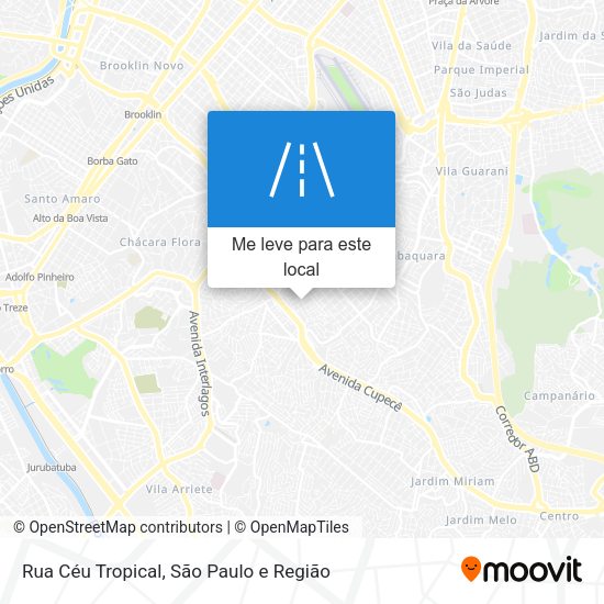 Rua Céu Tropical mapa