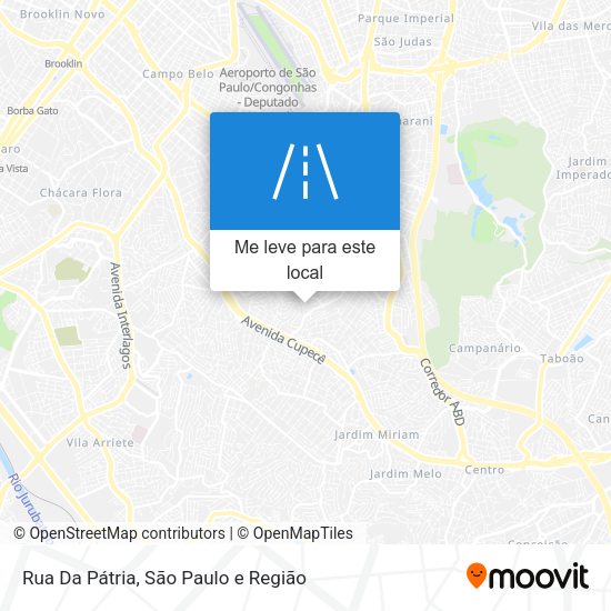 Rua Da Pátria mapa