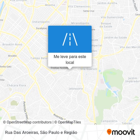Rua Das Aroeiras mapa