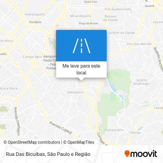 Rua Das Bicuíbas mapa