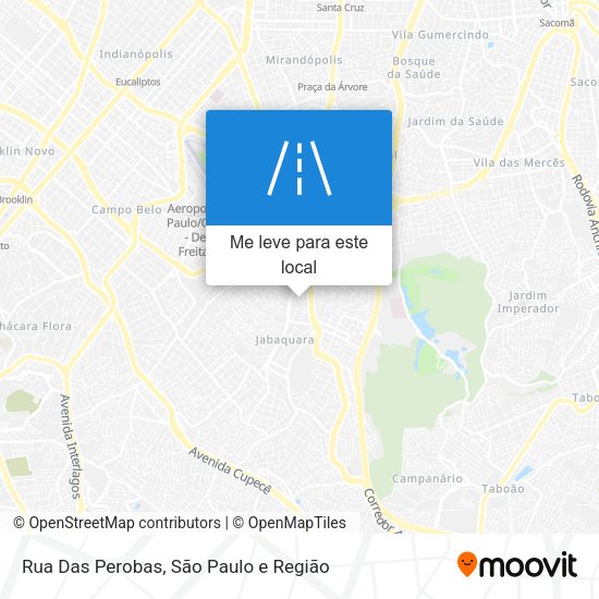 Rua Das Perobas mapa