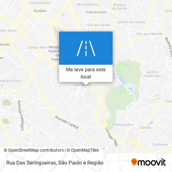 Rua Das Seringueiras mapa