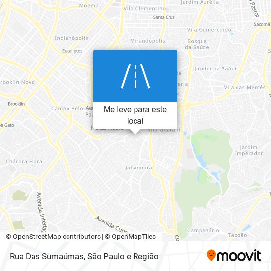 Rua Das Sumaúmas mapa