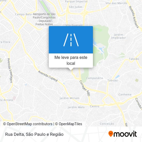 Rua Delta mapa